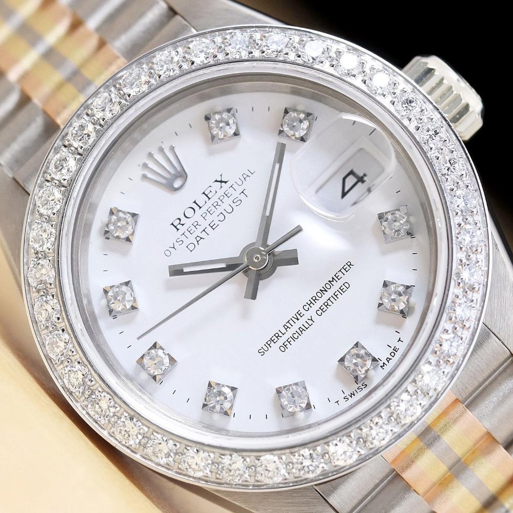Rolex President Ladies 18k Gold Watch w/ Box & Hangtag